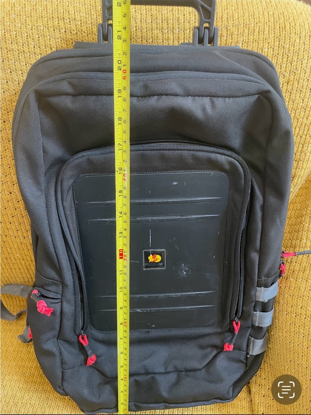 Pelican Black  Backpack with Red Accents - Picture 4 of 16